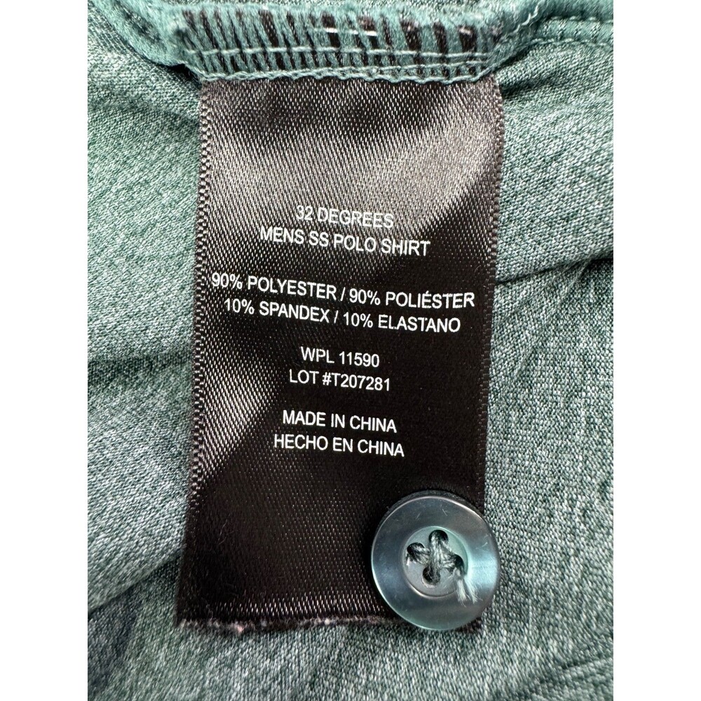 32 Degrees Cool Men's Polo T Shirt Lot of 3 Size Medium Green Gray - Picture 10 of 11